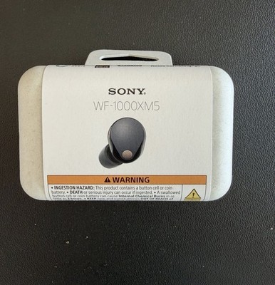 Sony WF-1000XM5 Wireless Noise Canceling Earbuds Black Sealed