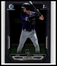 2026 1st Bowman Chrome Matt Klein #BCP-46 Rockies RC