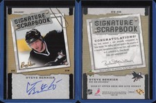 2006-07 Beehive Signature Scrapbook Autograph #SSSB Steve Bernier Ducks