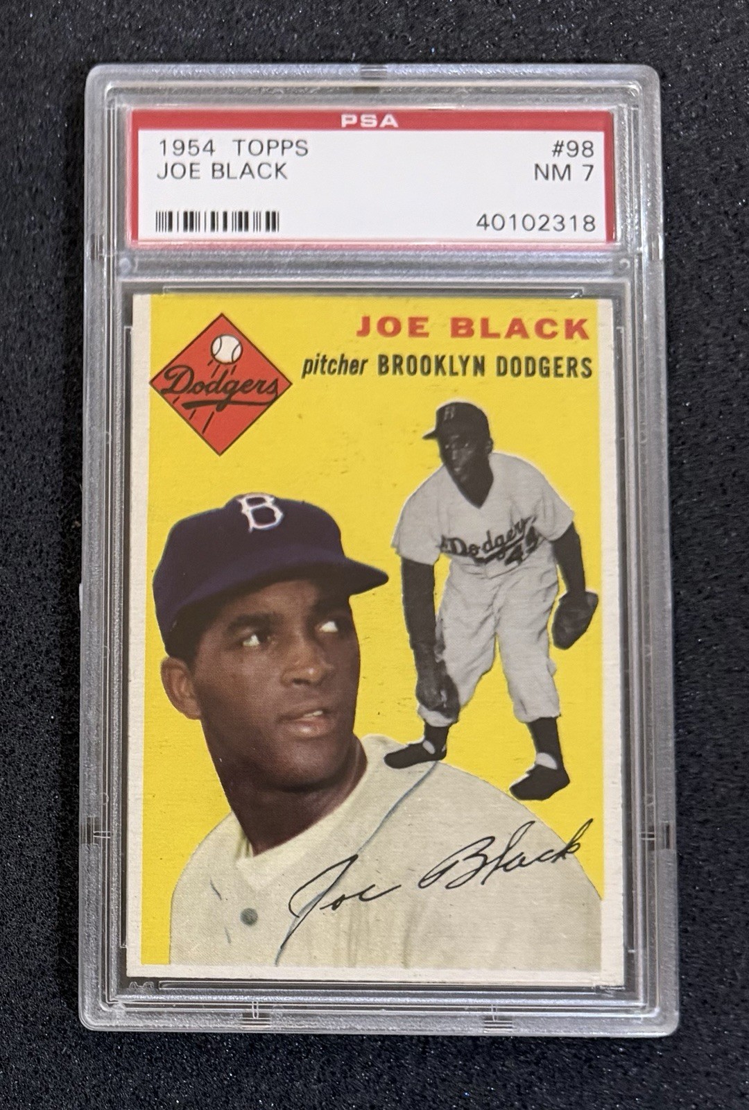 1954 Topps - #98 Joe Black - PSA 7