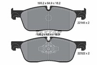 Textar Bremsbelagsatz, Scheibenbremse 2214501 FüR Jaguar Land Rover