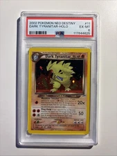2002 POKEMON NEO DESTINY #11 DARK TYRANITAR-HOLO PSA 6 w/ SWIRL