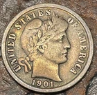 1901 Siver Barber Dime USA 🇺🇸 Historic Silver Coin 🔥