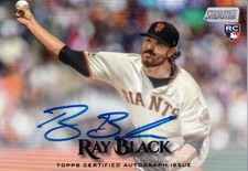 2019 Topps Stadium Club San Francisco Giants Ray Black Base Autographs