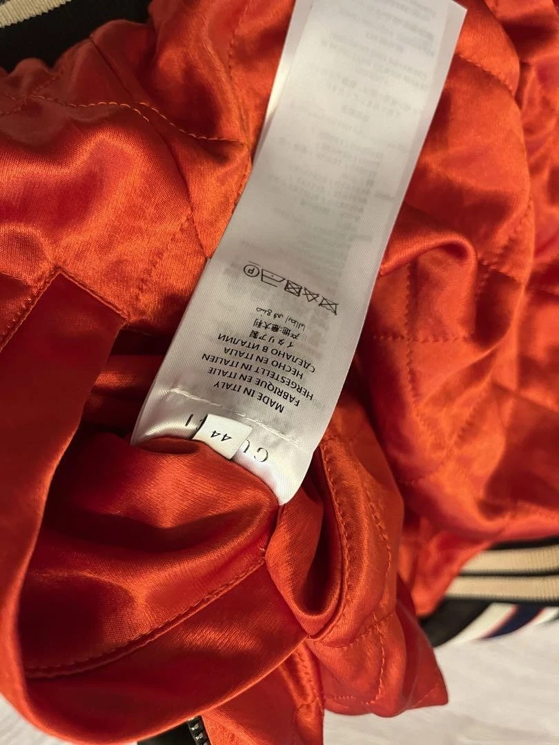 Gucci Giubbotto Bomber Reversibile Rosso Cachi Taglia 44 Usatoo