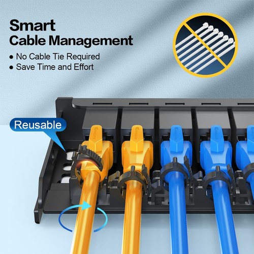 6 Port Patch Panel 0.5U CAT6 Keystone Patch Panel (EC Listed) for Desk Mount ... - Picture 5 of 8