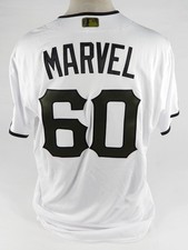 2021 Pittsburgh Pirates James Marvel #60 Game Issued White Jersey Memorial 48 0