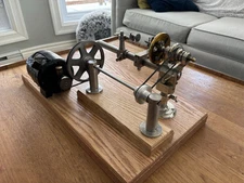 Watchmaking Jewelers Lorch Lathe With Transmission On Oak Base