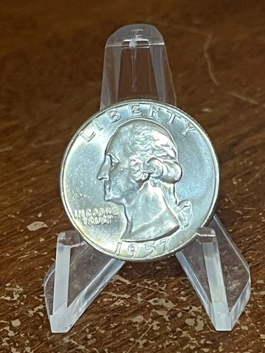 1957 Washington AU+  Quarter U.S. Coin 25 Cents High Grade  # RJ84