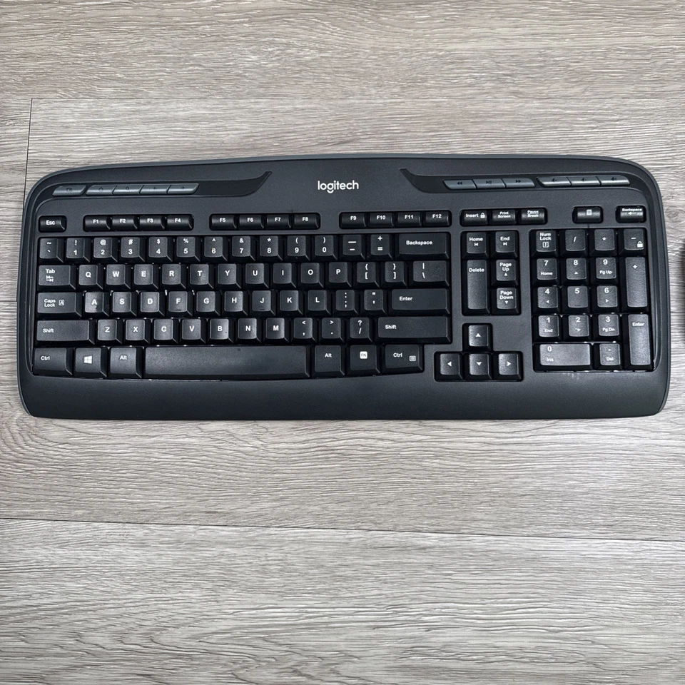 Logitech Wireless Keyboard Mouse Combo with USB Dongle Tested Working - Image 3 of 4