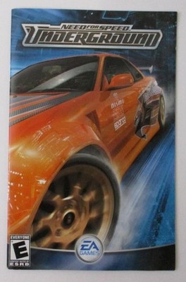 Need For Speed UNDERGROUND (2003; Gaming P.B. Booklet) Rated E; EA Games; Manual