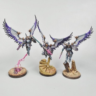 Stormcast Eternals Staatsanwälte x3 bemalt - Warhammer Fantasy Age of Sigmar
