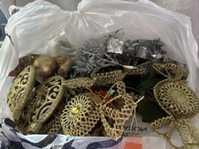 Lot Of Christmas Pics And A Few Ornaments Great For Tree Or Crafts And Wreaths