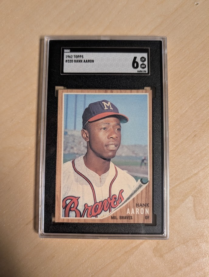 1962 Topps Hank Aaron #320 SGC 6