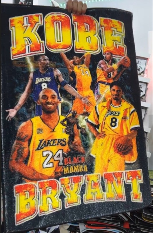 KOBE BRYANT All Over Custom Super Soft / Plush Fluffy Detailed Area Tuft Rug #2