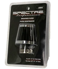 Spectre Performance Universal Valve Cover Filtered Breather Black, SPE-3991