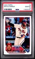 2023 Topps #3 Bryce Harper PSA 10