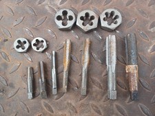 Lot Of Used Taps And Dies, SAE, NPT, Vermont American and Forney