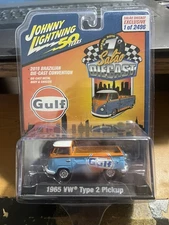 JOHNNY LIGHTNING 1/64 SALAO DIECAST EXCLUSIVE GULF 1965 VW TYPE 2 PICKUP