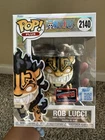 Funko POP Rob Lucci #2140 Official Sticker 2025 NYCC Exclusive Figure Damaged Bx