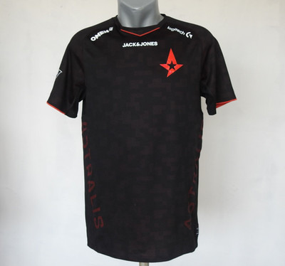 Astralis 2020 CS2 Mens T-Shirt Jack & Jones Black Shirt Size L e-Sport Gaming