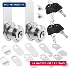 2 Pack Keyed Alike Truck Tool Box Locks with Keys - Replacement Pickup