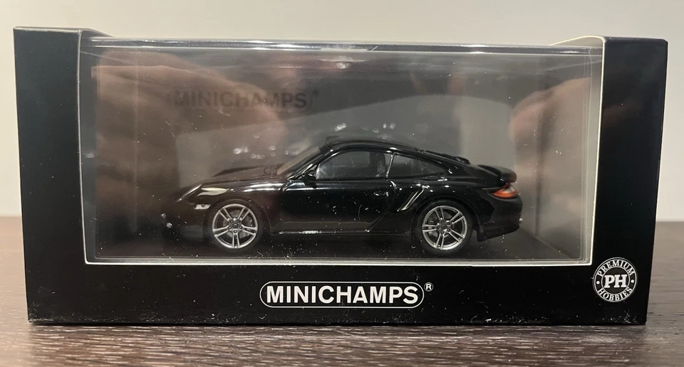 Porsche 911 Turbo 997 (II) 1 43 Minichamps Black, Schwarz ! 1 Of 250! - Immagine 4 di 4