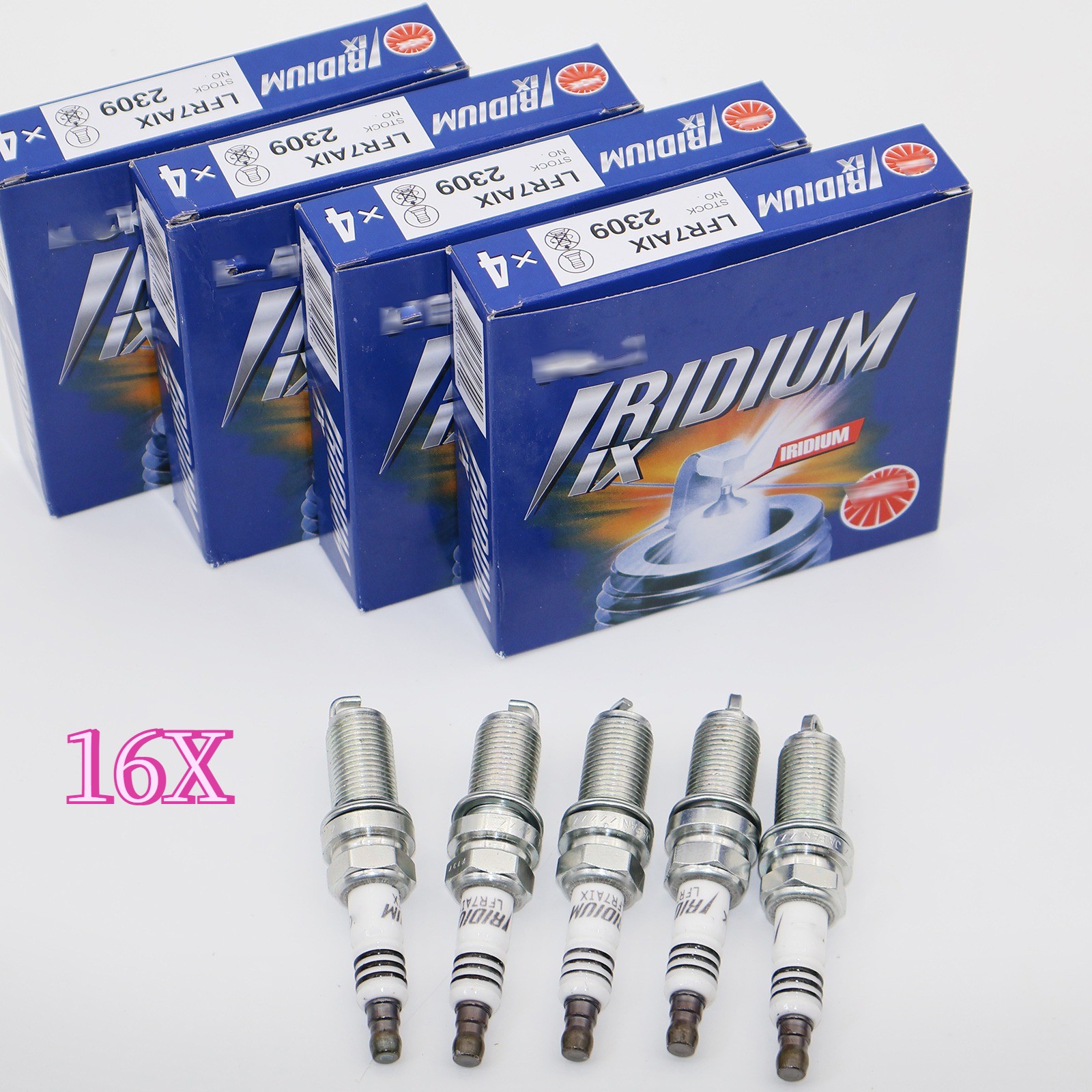 16PCS Upgrade Hellcat Iridium IX Spark Fit For NGK LFR7AIX 2309