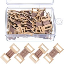 50 Pieces Elastic Bandage Clips with Stretch Metal Clasps 1.26 x 0.59 Inch