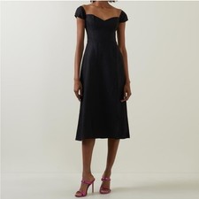 Reformation Bridgton Linen Dress in Black 8