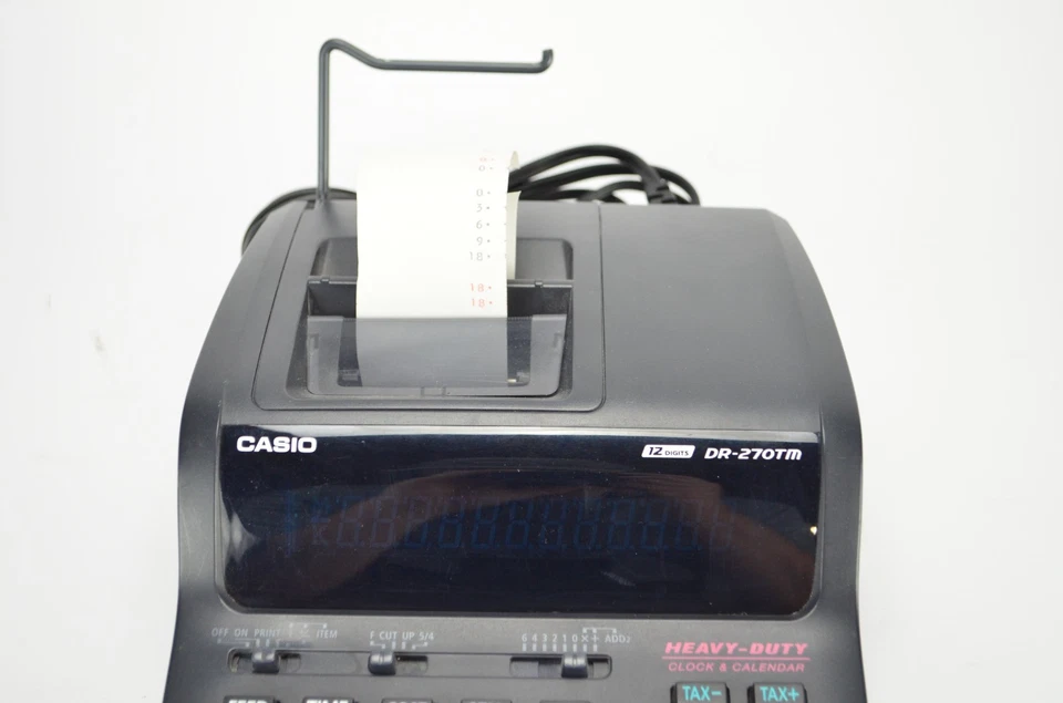 Casio DR-270TM Heavy-Duty Printing Calculator 12 Digit Office Desktop Machine - Image 2 of 4