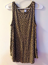 Old Navy Luxe Beige/Black Animal Print Round ...