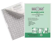 Mediwrap Belladonna Plaster Set of 10 Plasters Herbal Pain Relief Patch