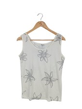 ALEXO A-Linien Top Damen Top Gr. DE 40 weiß-schwarz-hellgrau Casual-Look