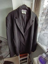 Black Misha Brown London Tailored Blazer Jacket Size XXL