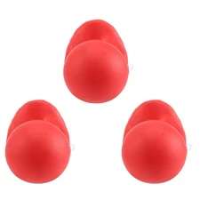 3Pcs Red Clown Nose Honking Squeaking Clown Nose with Elastic Rope for4258