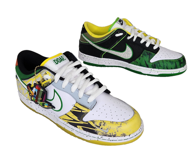 靴 Nike Dunk Low What The Ducks Away 30cm Oregon DUCKS Football TEAM ISSUED Nike Dunk 