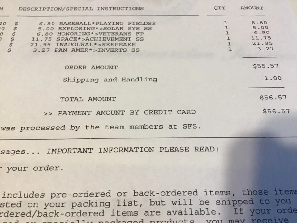 Inauguration Day January 2001 Official Commemorative Souvenir Stamps Bush Cheney - Image 2 of 2