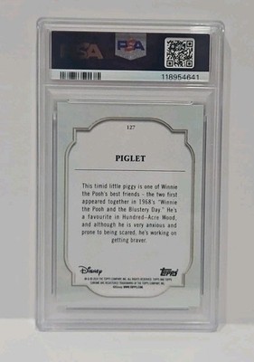 2024 TOPPS CHROME DISNEY Dark & Light Blue Lava #127 Piglet /75
