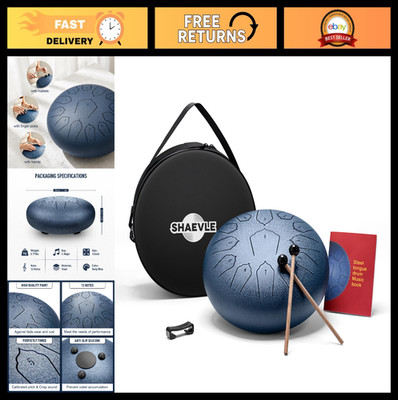 12'' Steel Tongue Drum 13 Notes - Calming Handpan for Meditation & Yoga, Musical