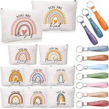10 Set Inspirational Gifts Bulk Women Keychains Bags Employee Appreciation