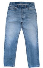Vintage 80s Levi's 501 Jeans Mens 32x31 Actual USA Faded Blue Button Fly