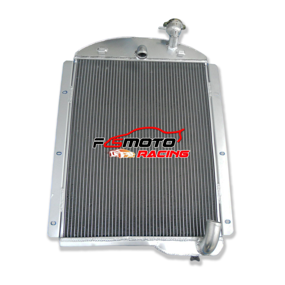 3 Row Radiator For 1941-1946 Chevy Pickup Truck V8 Small Block 3.5L 3.8L 6CYL MT