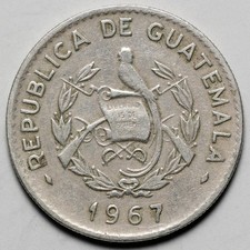 1967 Guatemala 10 Centavos