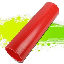 3" ID 12" LONG STRAIGHT 4-PLY RED SILICONE HOSE AIR INTAKE/TURBO TUBE COUPLER