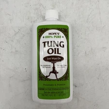 100% Pure Tung Oil Food Safe Premium Waterproof Natural Wood Finish 16FL OZ