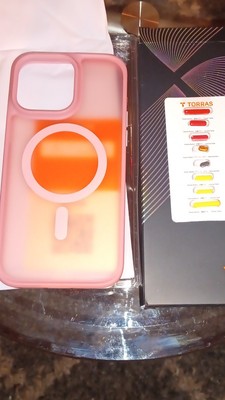 TORRAS Magnetic Fitted Case/Skin for iPhone 15 Pro Max 6.7'' Matte Pink