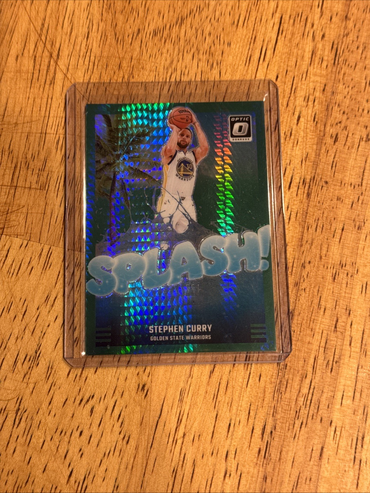 2024-25 Panini Donruss Optic Stephen Curry #2 Green Hyper Prizm Splash! /249