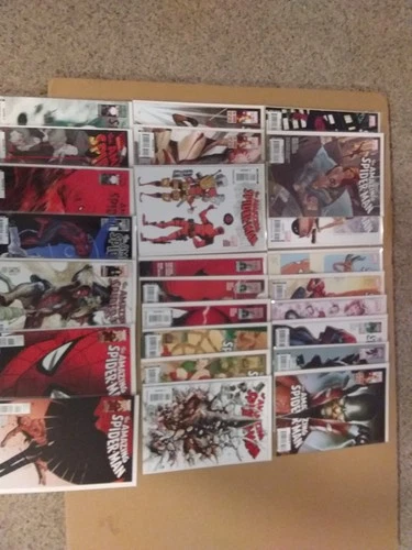 M-NM Amazing Spider-Man 600-624 COMPLETE Run 601 Campbell MJ COVER 611 Deadpool