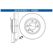2x Bremsscheibe hinten für Citroen C4 3 BA X BD | 26212592